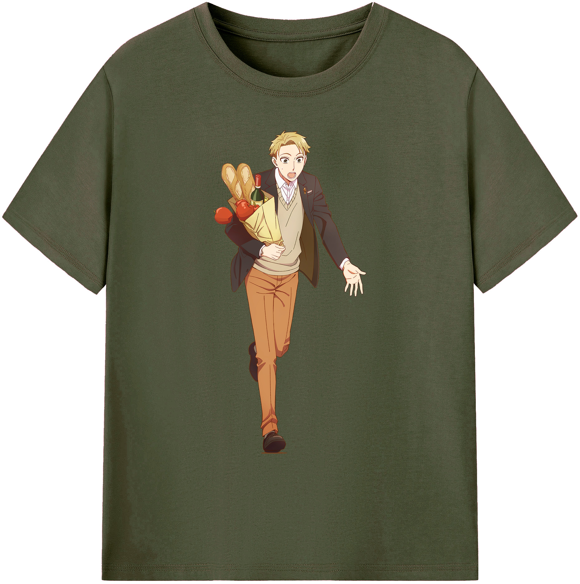 （画像用） SPY×FAMILY间谍家家酒 綿100％ メンズ半袖Tシャツ｜肌触りやわらか＆通気性